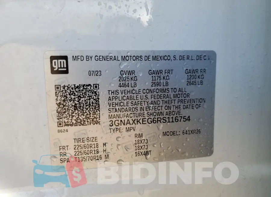 3GNAXKEG6RS116754 Photo# 12