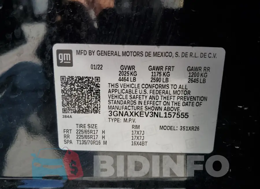 3GNAXKEV3NL157555 Photo# 12