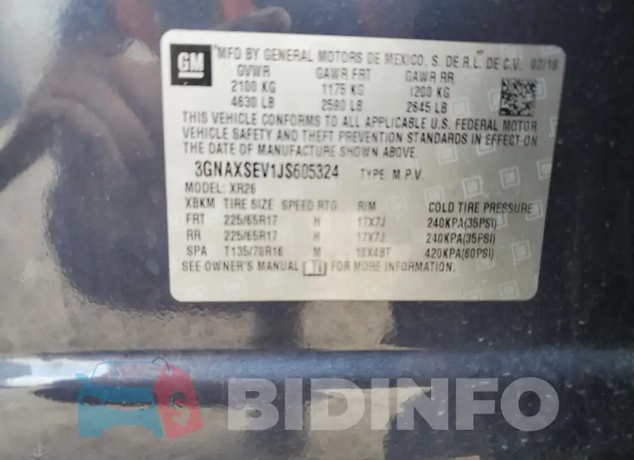 3GNAXSEV1JS605324 Photo# 13