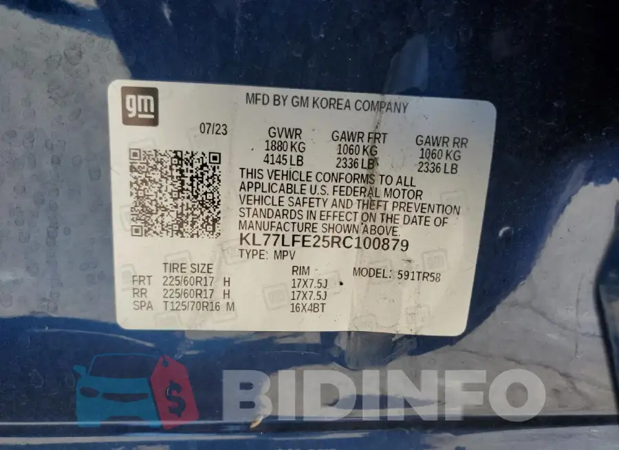 KL77LFE25RC100879 Photo# 12