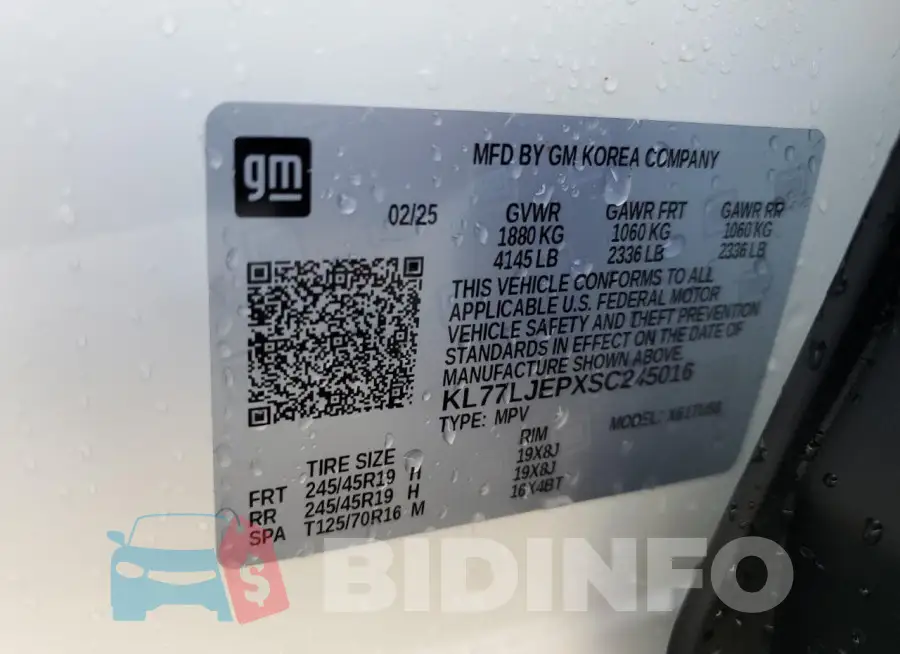 KL77LJEPXSC245016 Photo# 14