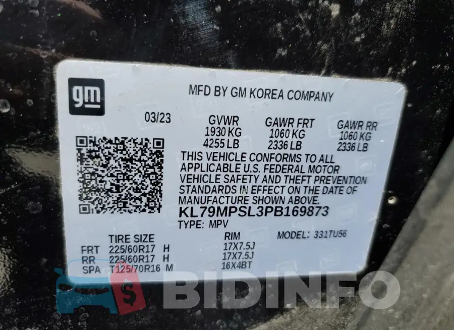 KL79MPSL3PB169873 Photo# 13