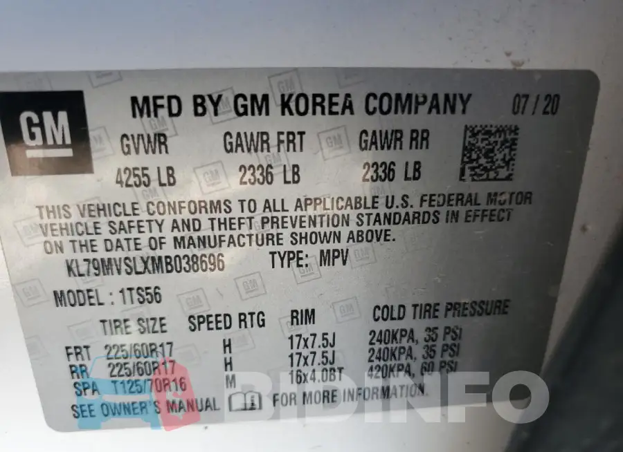 KL79MVSLXMB038696 Photo# 13