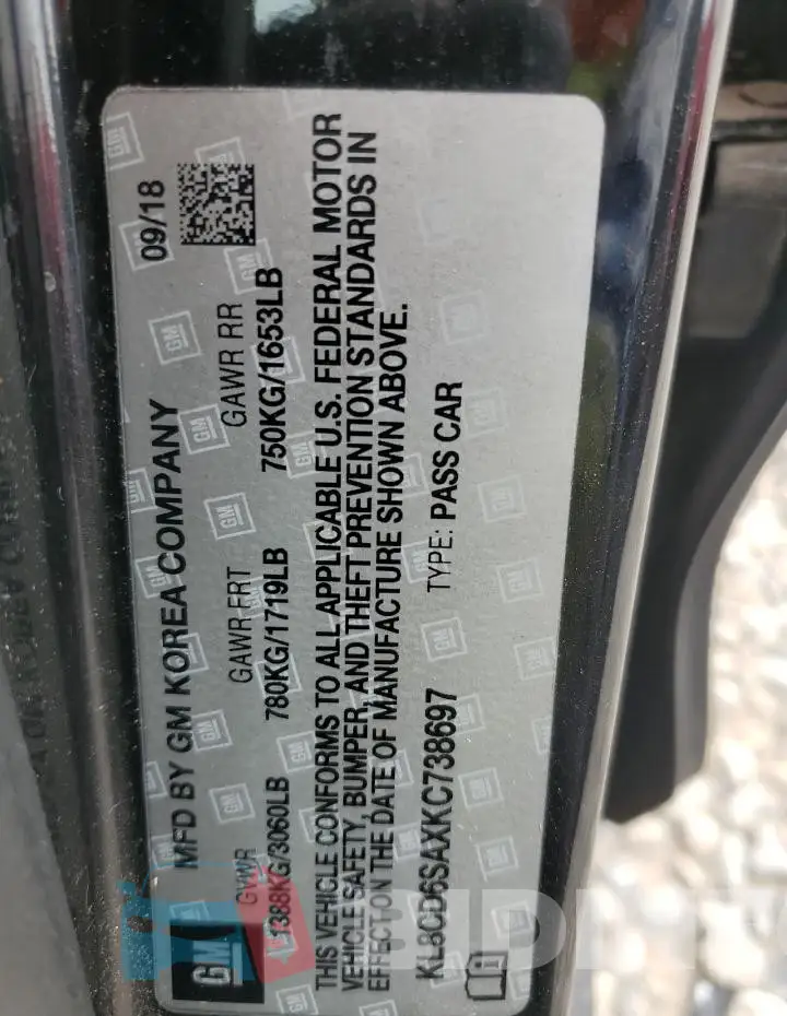 KL8CD6SAXKC738697 Photo# 13