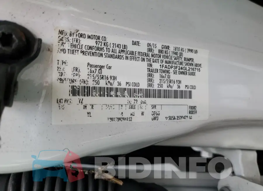 1FADP3F24GL216715 Photo# 13