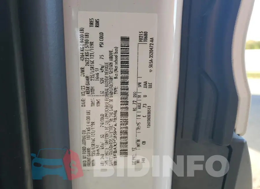 1FBAX2C85PKA70366 Photo# 13