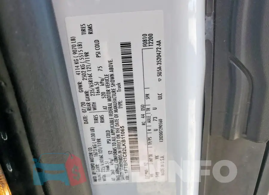 1FTBR1C82LKB11065 Photo# 13