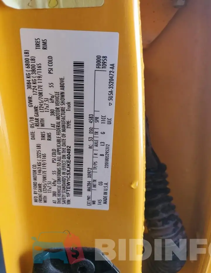 1FTEW1C5XJKE40492 Photo# 12