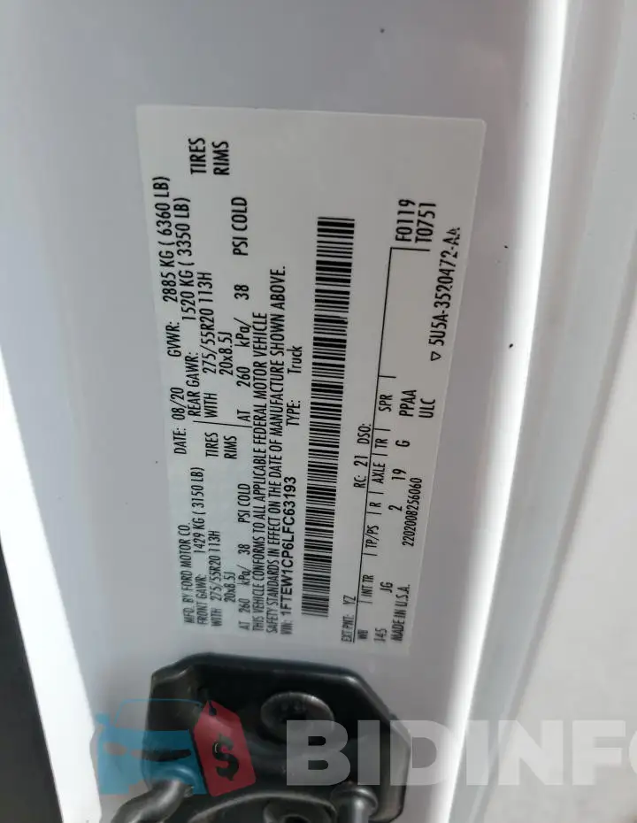 1FTEW1CP6LFC63193 Photo# 12