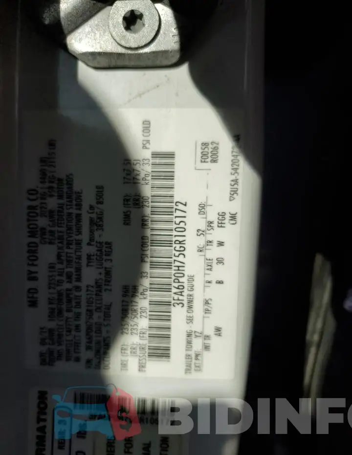 3FA6P0H75GR105172 Photo# 12