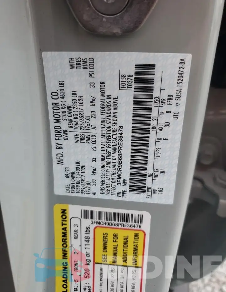 3FMCR9B68PRE36478 Photo# 12