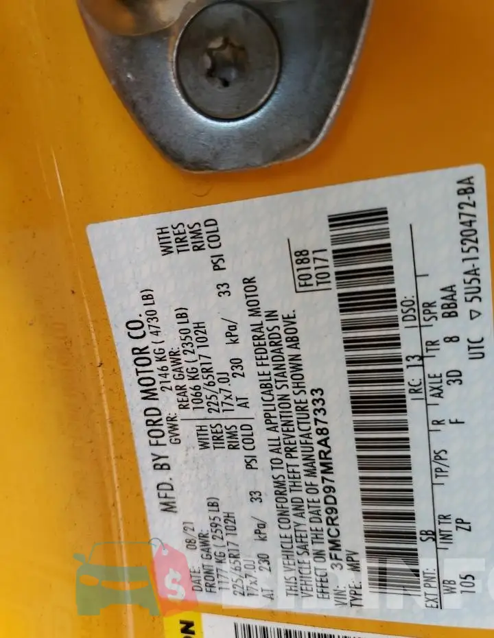 3FMCR9D97MRA87333 Photo# 13