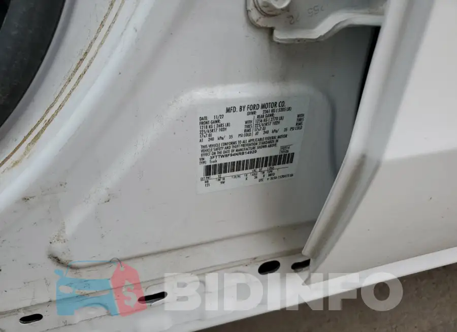 3FTTW8F94NRB14929 Photo# 12