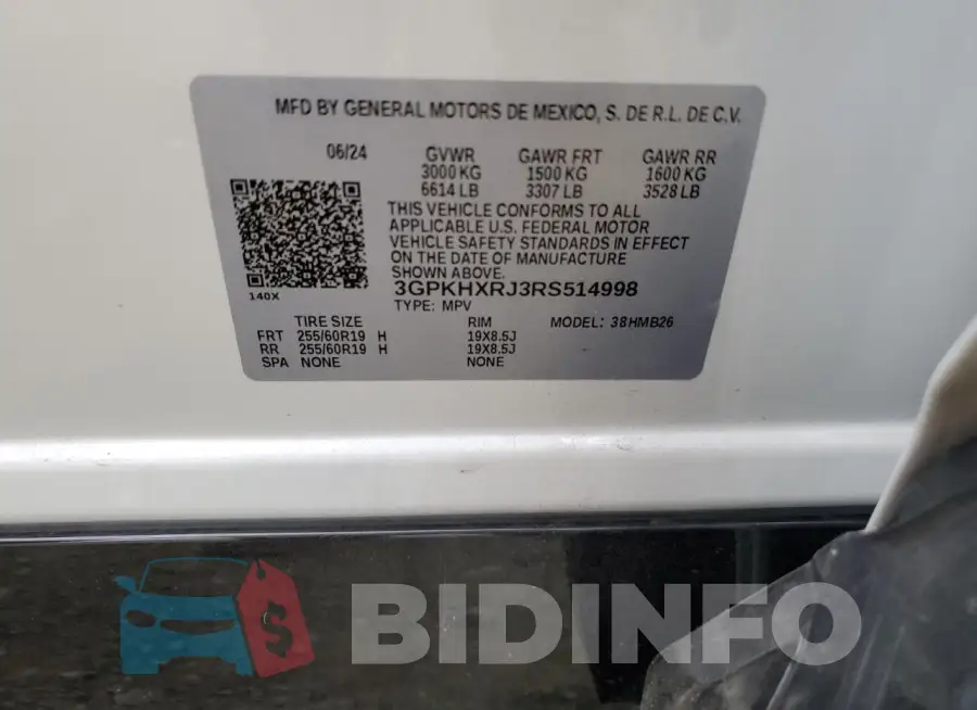 3GPKHXRJ3RS514998 Photo# 13