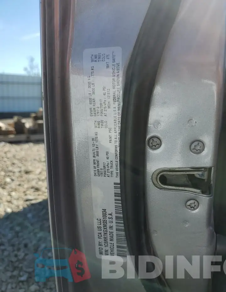 1C6RR7KGXMS510034 Photo# 12