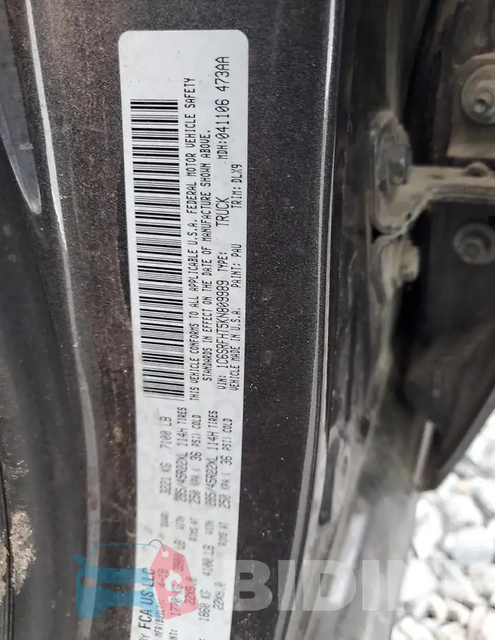 1C6SRFHT5KN809989 Photo# 12