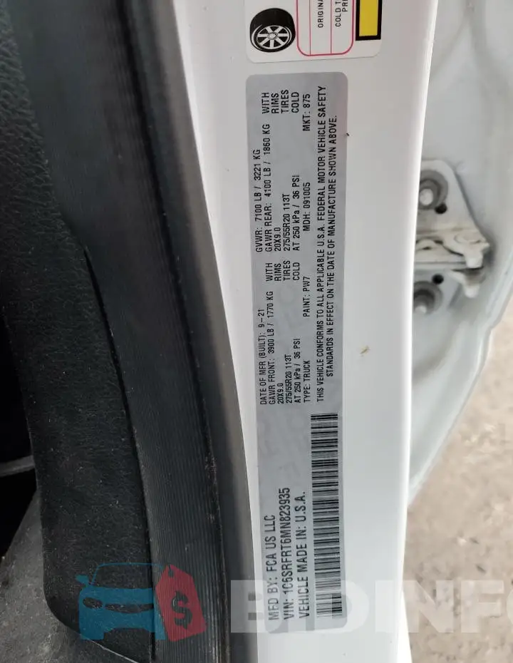 1C6SRFRT6MN823935 Photo# 12