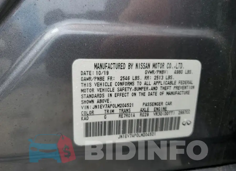JN1EV7AP0LM204521 Photo# 12