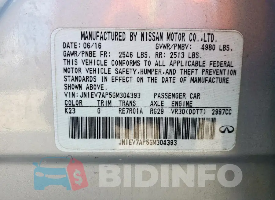 JN1EV7AP5GM304393 Photo# 12
