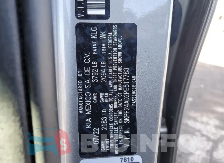 3KPF24AD2PE517783 Photo# 12