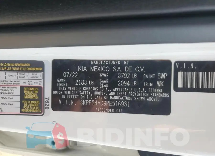 3KPF54AD9PE516931 Photo# 12