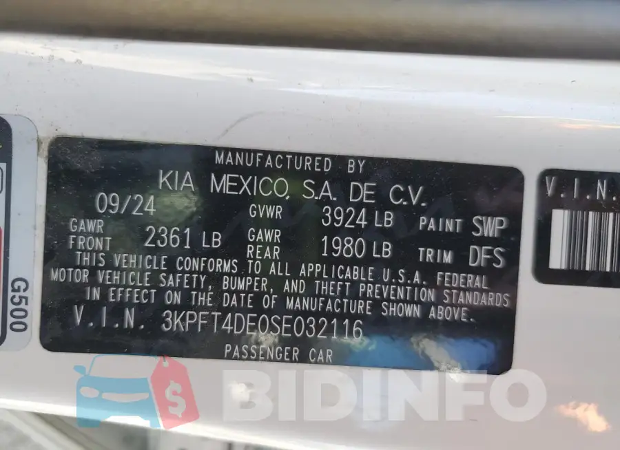 3KPFT4DE0SE032116 Photo# 13
