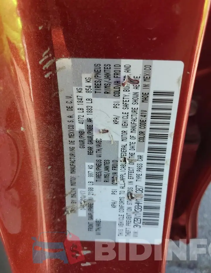 3MZBN1M38HM131087 Photo# 12
