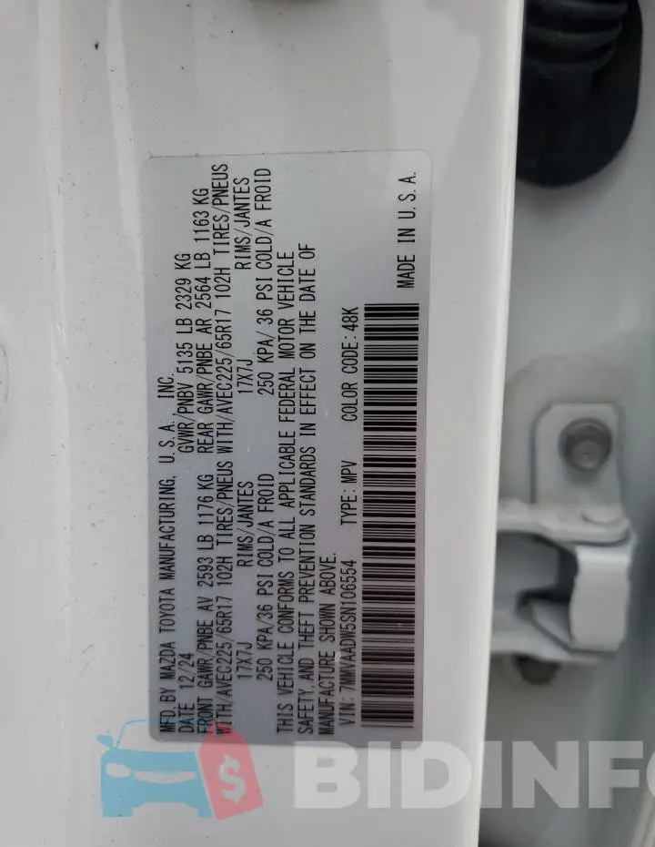 7MMVAADW5SN106554 Photo# 13