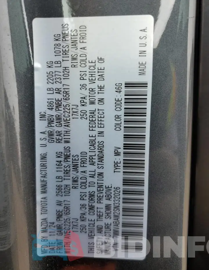 7MMVABAM2SN332026 Photo# 13