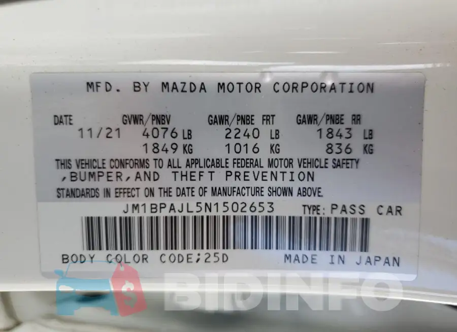 JM1BPAJL5N1502653 Photo# 12