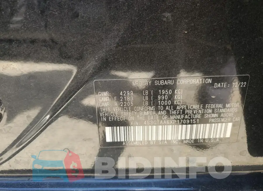 4S3GTAA6XP1709151 Photo# 12
