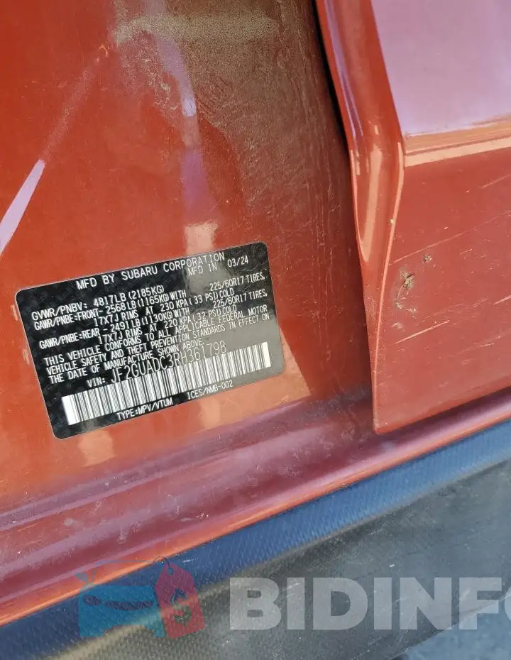 JF2GUADC3RH361798 Photo# 13