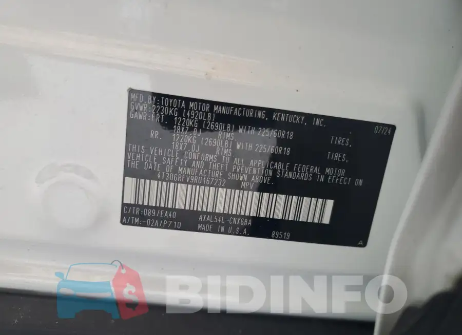 4T3D6RFV9RU167232 Photo# 13