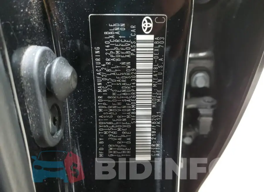 5YFB4MDE6RP143029 Photo# 13