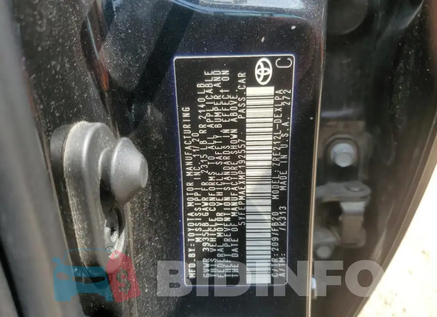 5YFEPMAEXMP192557 Photo# 12