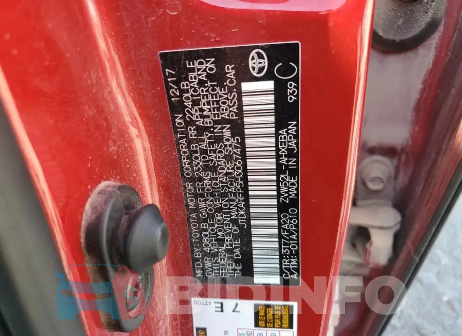 JTDKARFP5H3067475 Photo# 12