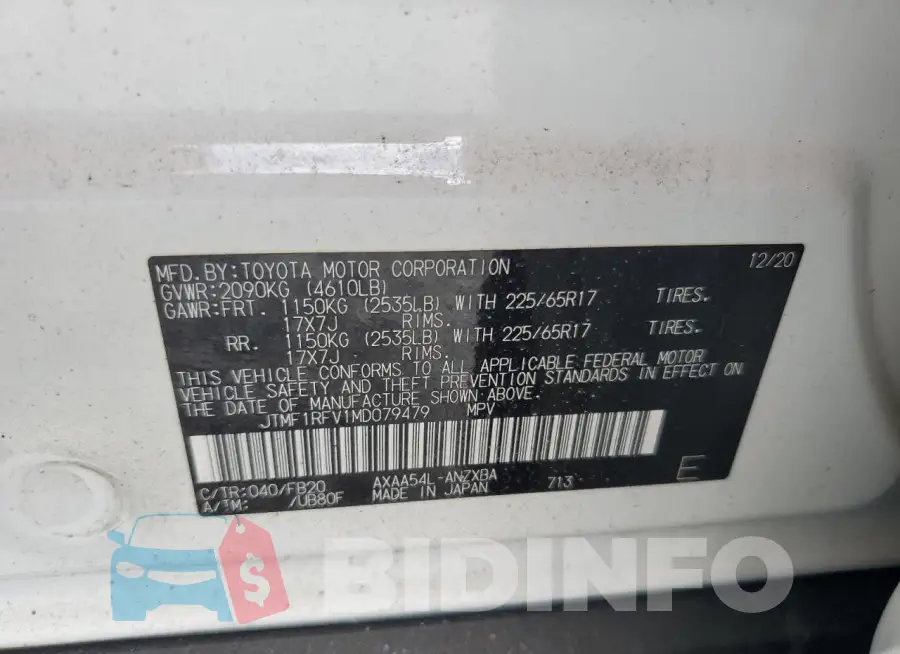 JTMF1RFV1MD079479 Photo# 13