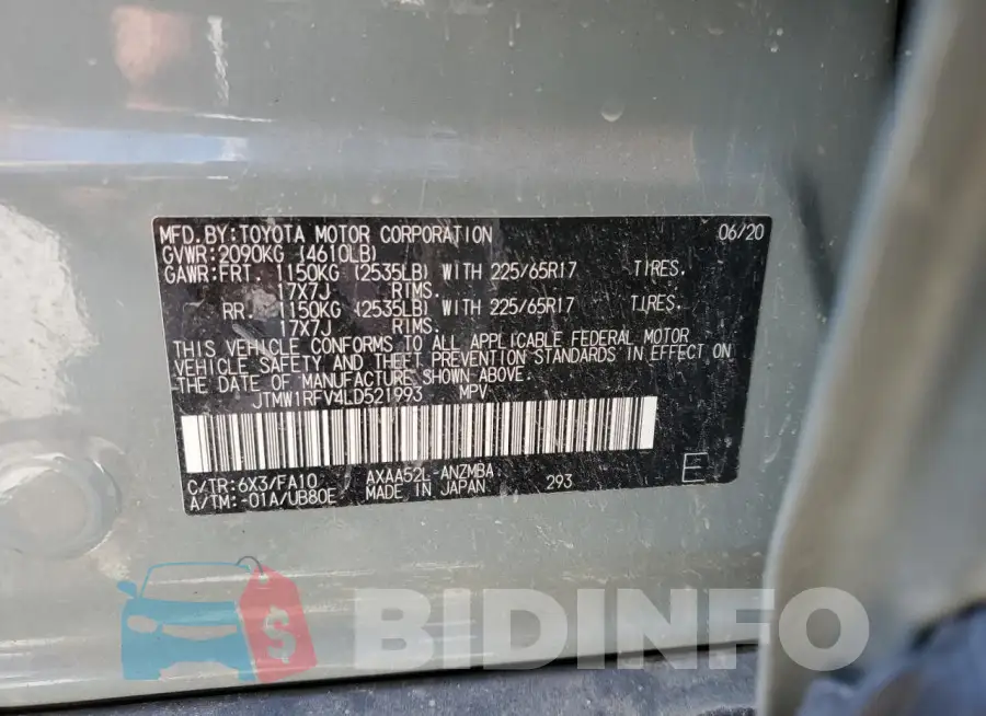JTMW1RFV4LD521993 Photo# 13