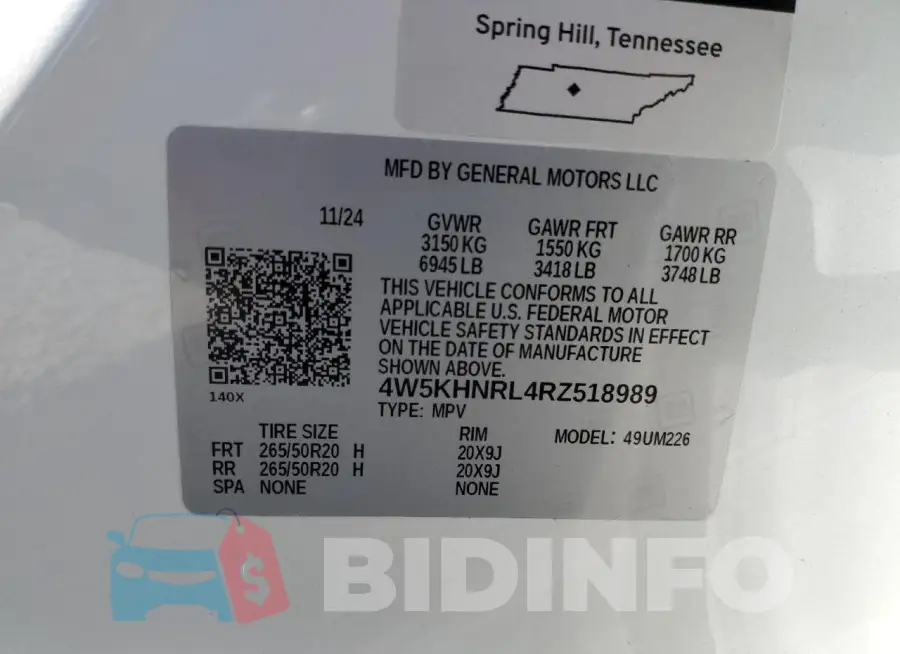 4W5KHNRL4RZ518989 Photo# 13
