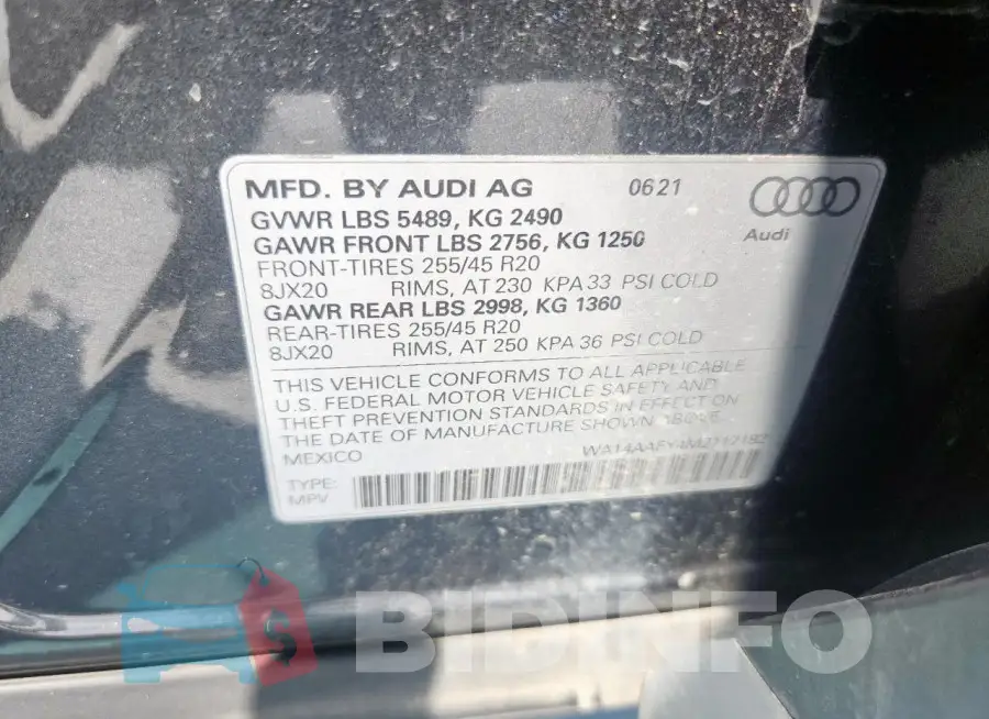 WA14AAFY4M2117182 Photo# 13