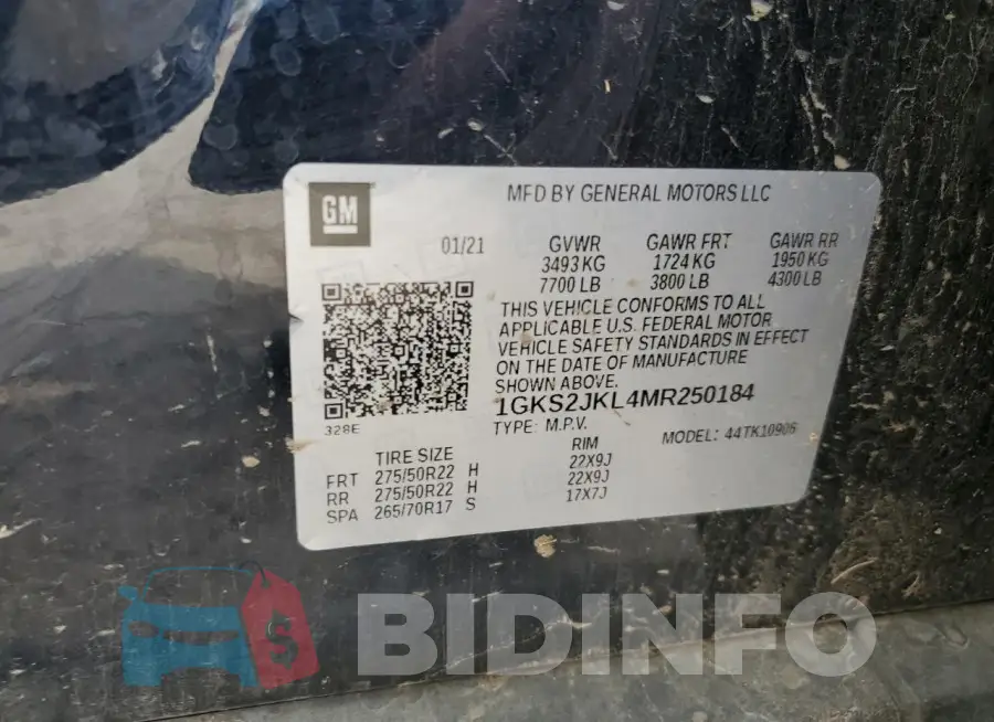 1GKS2JKL4MR250184 Photo# 14