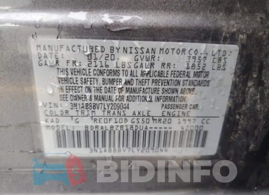 3N1AB8BV7LY209044 Photo# 13