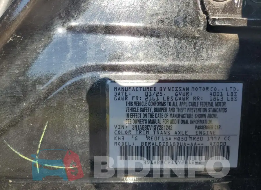 3N1AB8CV1SY281242 Photo# 12