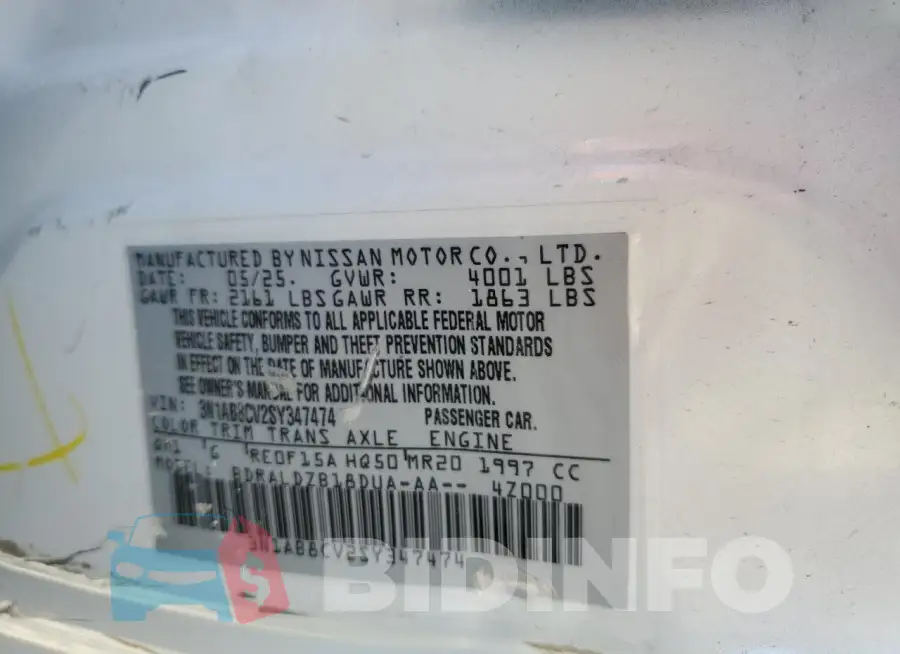3N1AB8CV2SY347474 Photo# 12