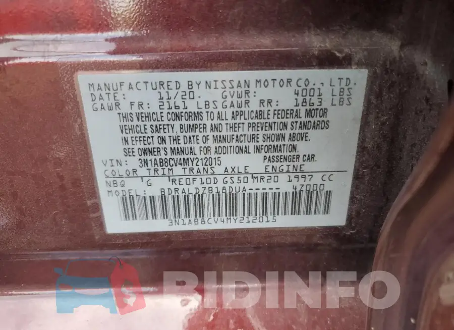 3N1AB8CV4MY212015 Photo# 12