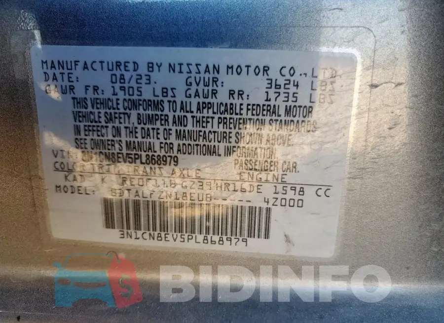 3N1CN8EV5PL868979 Photo# 13
