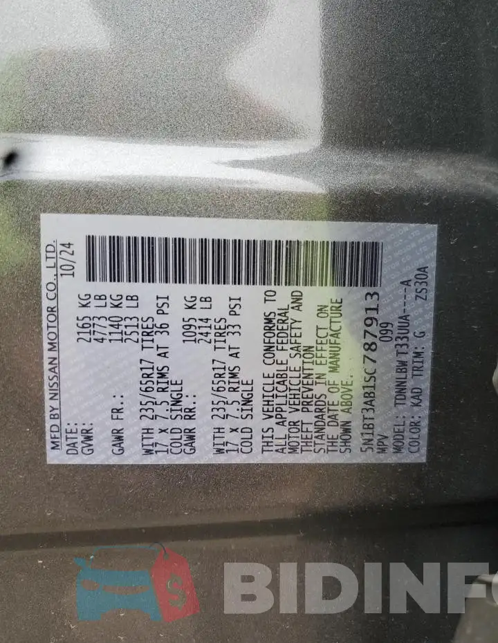 5N1BT3AB1SC787913 Photo# 12