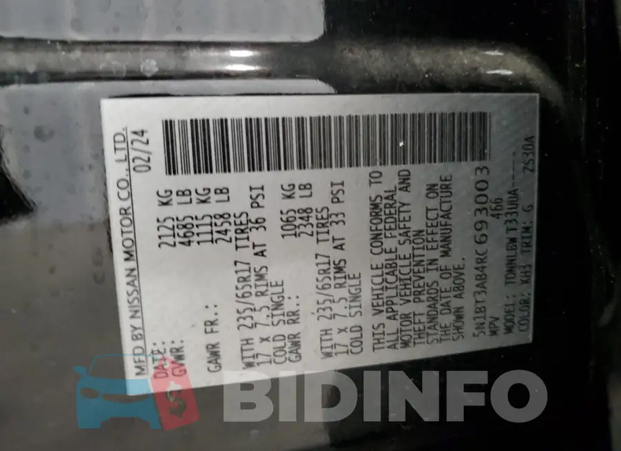 5N1BT3AB4RC693003 Photo# 13