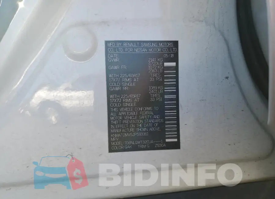 KNMAT2MV5JP593361 Photo# 13