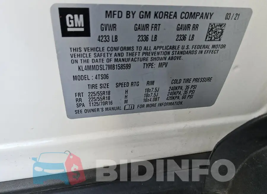 KL4MMDSL7MB158599 Photo# 13